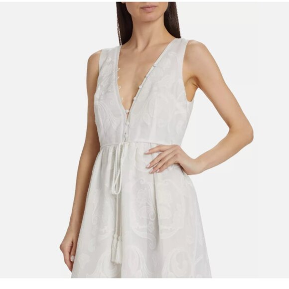 Marchesa Rosa Calla Embroidered Tiered Maxi Dress - Picture 5 of 16